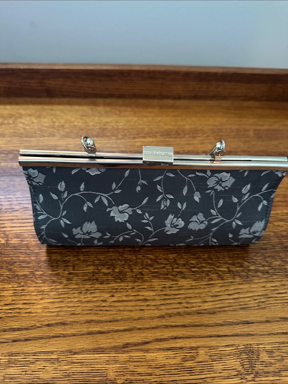Liz Claiborne Floral Frame Clutch Purse